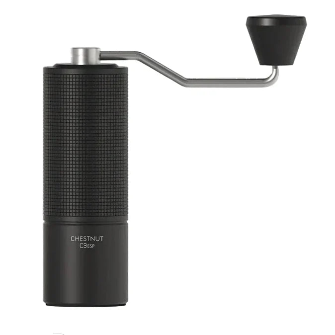 Manuelle Kaffeemühle C3ESP mit Stahl-Kegelmahlwerk – Metallgehäuse, 25 g Kapazität, einstellbarer Mahlgrad